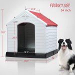 Waleaf Plastic Dog House Outdoor Indoor for Small Medium Larige Dogs,Waterproof Dog Houses with Elevated Floor and Air Vents,Durable Ventilate & Easy Clean and Assemble - Image 30