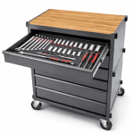 Hyper Tough Hyper Stack 27-Inch 6-Drawer Rolling Tool Cabinet, Black Steel Garage Tool Storage Chest - Image 11